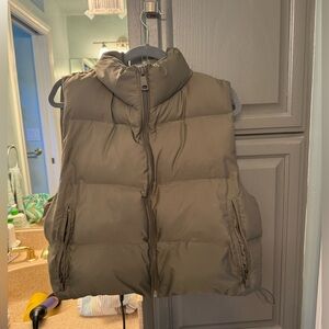 Zara Green Cropped Vest